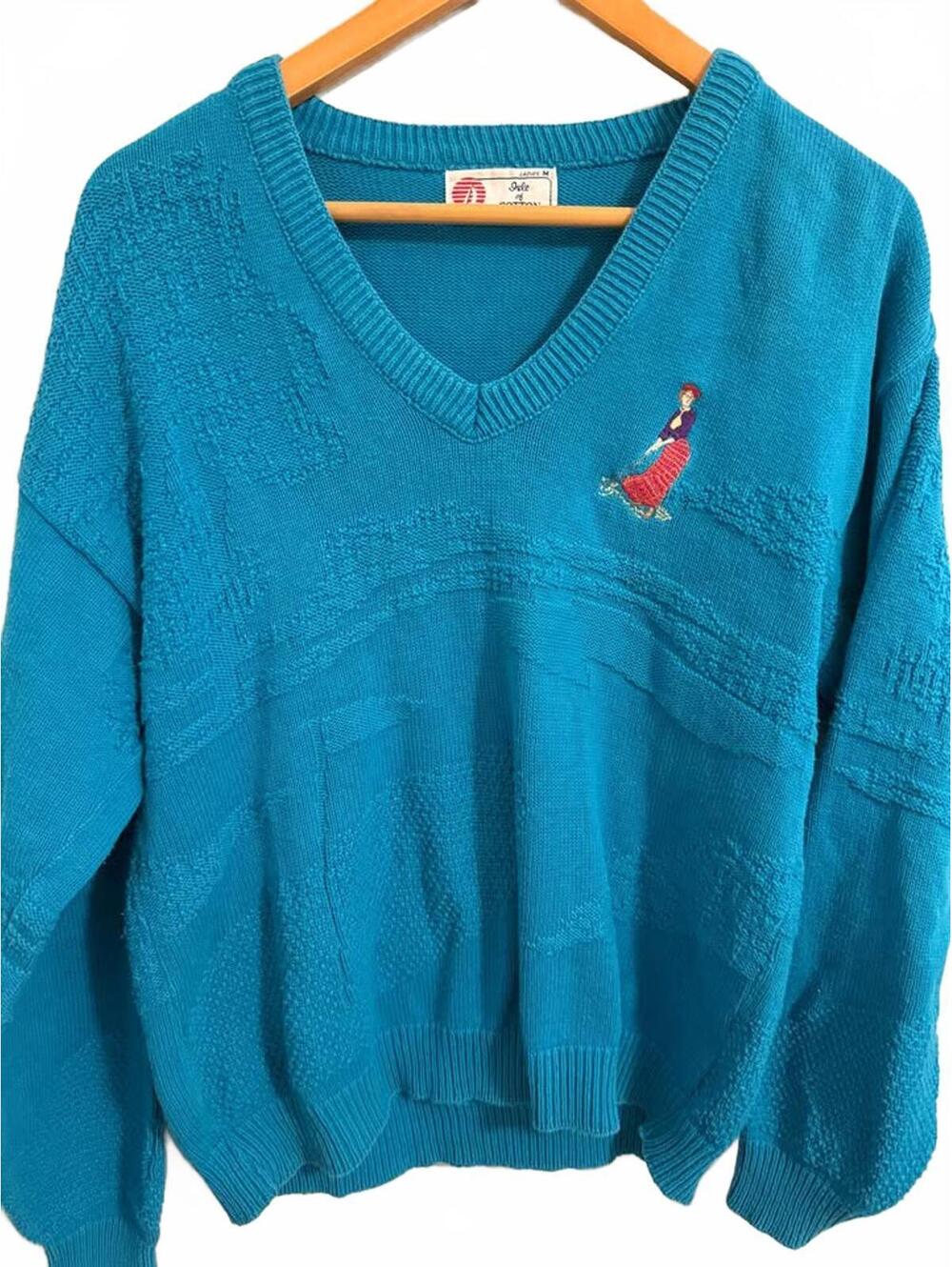 Women’s Vintage Knit Golf Sweater Sz Medium